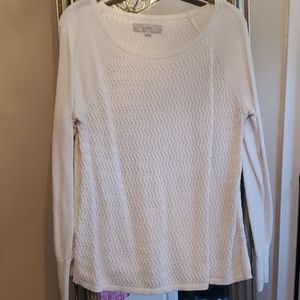 Loft cream sweater M